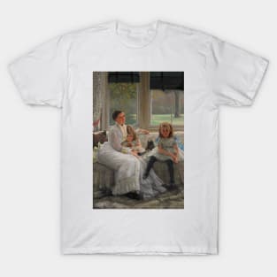 Portrait of Mrs Catherine Smith Gill and Two of her Children by James Tissot T-Shirt